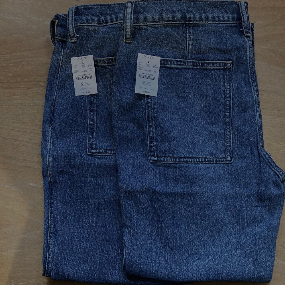 NWT PAIR of J. Crew Womens Utility Cropped Ankle Stretch Patch Pocket